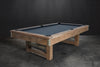 Nixon Bryant Slate Pool Table | Weathered Natural Finish with Metal Legs | Dining Top Option