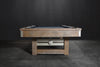 Nixon Bryant Slate Pool Table | Weathered Natural Finish with Metal Legs | Dining Top Option