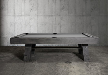 Nixon Georgia Slate Pool Table in Grayson Grey Finish | Dining Top Option