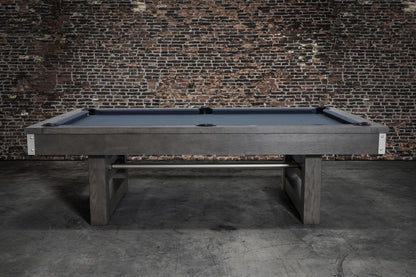 Nixon Bryant Slate Pool Table | Grayson Grey Finish with Wood Legs | Dining Top Option