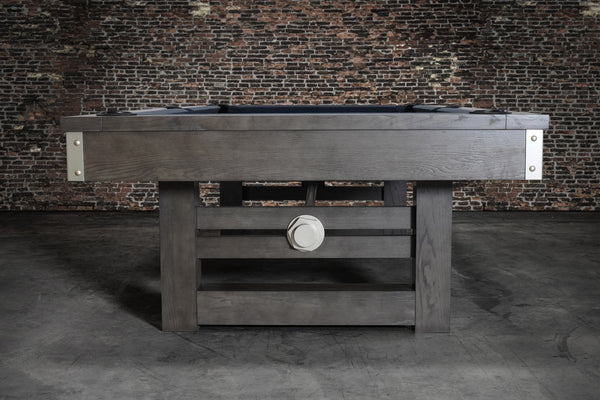 Nixon Bryant Slate Pool Table | Grayson Grey Finish with Wood Legs | Dining Top Option