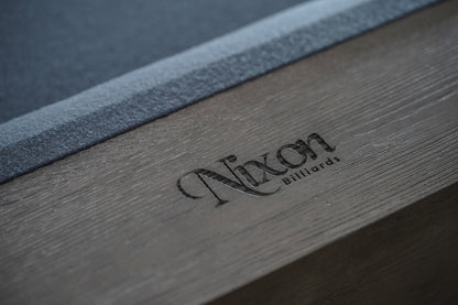 Nixon Bryant Slate Pool Table | Grayson Grey Finish with Wood Legs | Dining Top Option