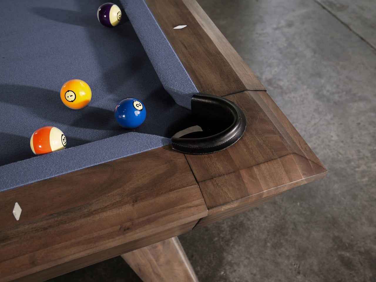 Nixon Desyn Slate Pool Table | Walnut Finish | Dining Top Option