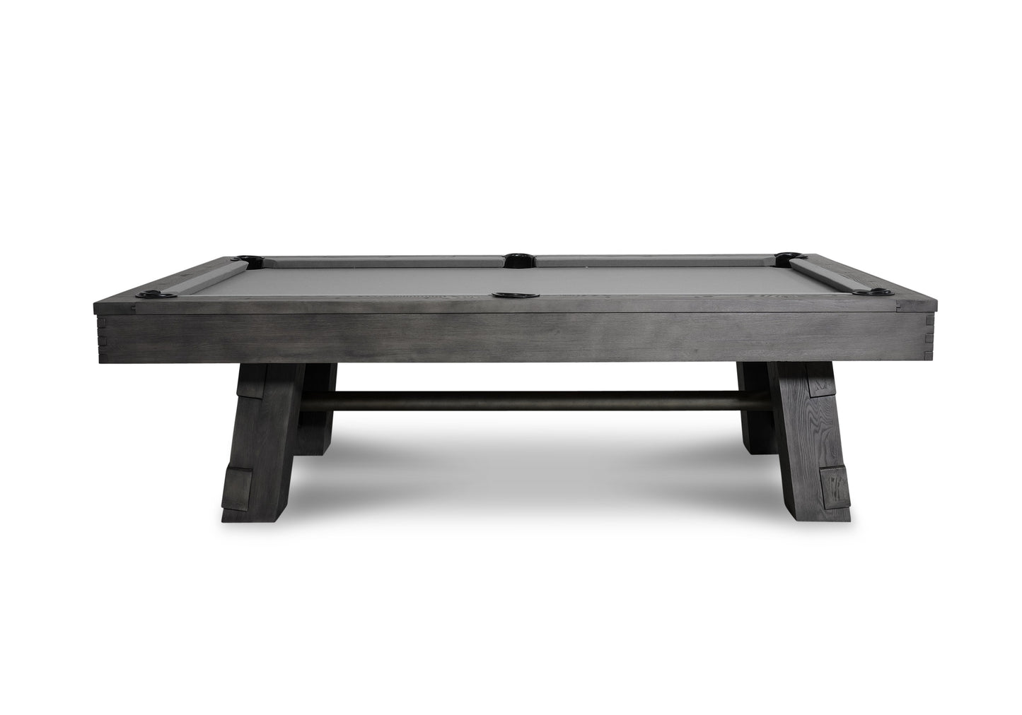 Nixon Georgia Slate Pool Table in Grayson Grey Finish | Dining Top Option