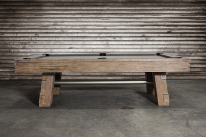 Nixon Georgia Slate Pool Table | Weathered Natural Finish | Dining Top Option