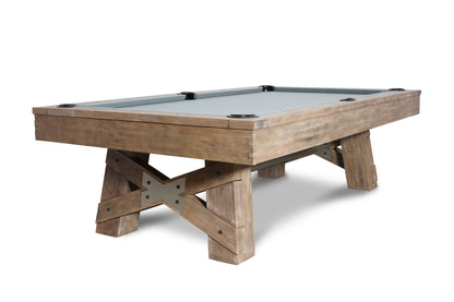 Nixon Georgia Slate Pool Table | Weathered Natural Finish | Dining Top Option