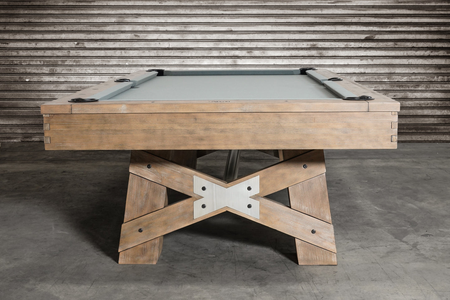 Nixon Georgia Slate Pool Table | Weathered Natural Finish | Dining Top Option