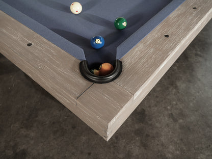 Nixon Huck Slate Pool Table | Grey White Oak Finish | Dining Top Option