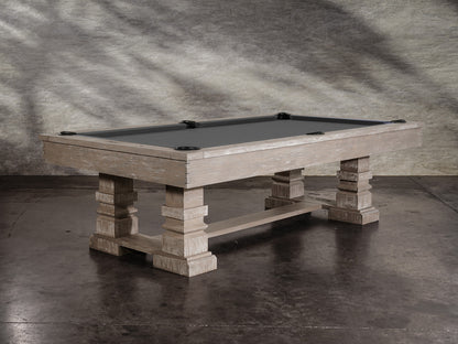 Nixon Huck Slate Pool Table | Grey White Oak Finish | Dining Top Option