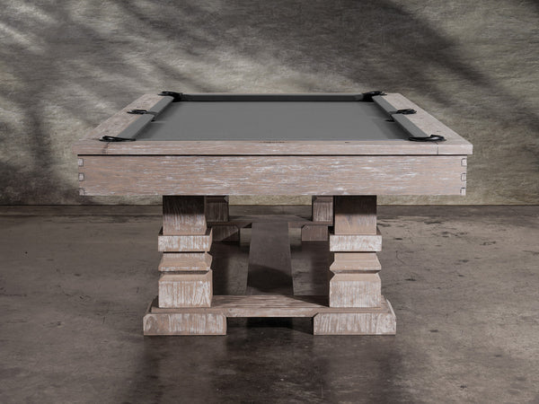 Nixon Huck Slate Pool Table | Grey White Oak Finish | Dining Top Option