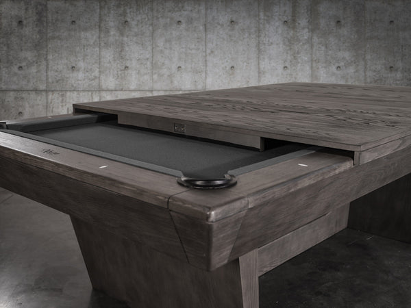 Nixon Kai Slate Pool Table | Grayson Grey Finish | Dining Top Option