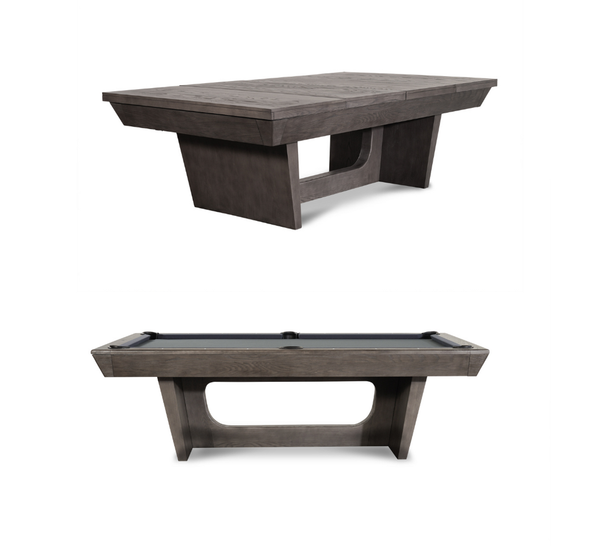 Nixon Kai Slate Pool Table | Grayson Grey Finish | Dining Top Option