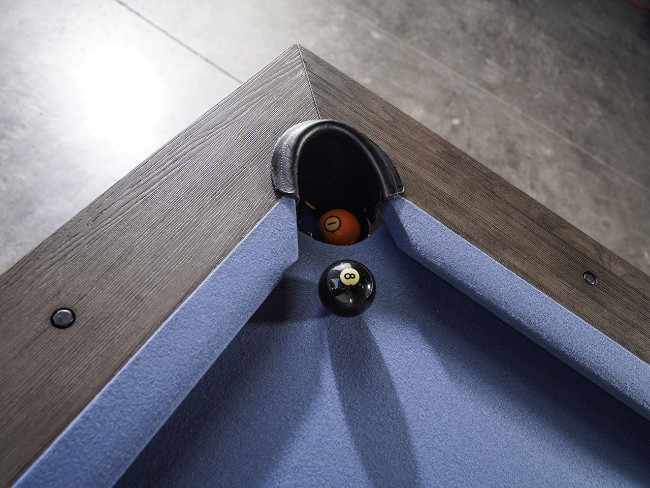 Nixon Kemp Slate Pool Table | Grayson Grey Finish | Dining Top Option