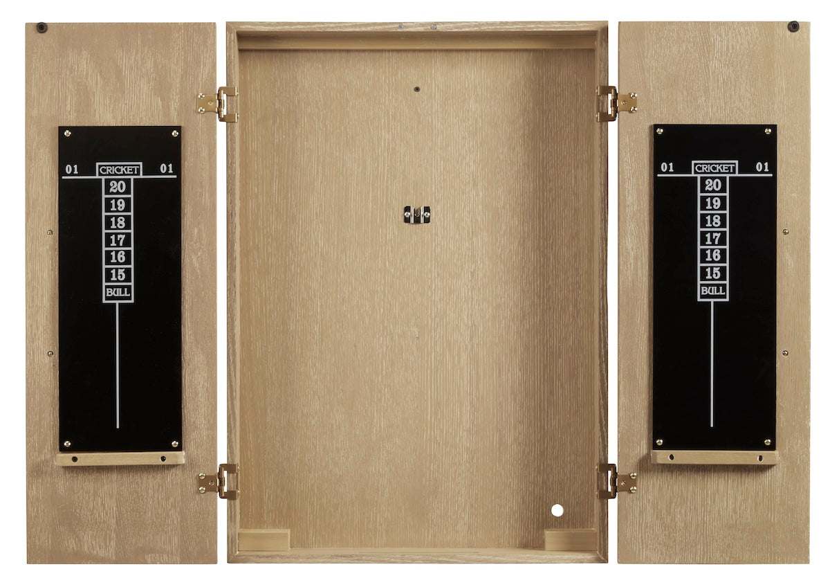 Port Royal dartboard cabinet designed by American Heritage.