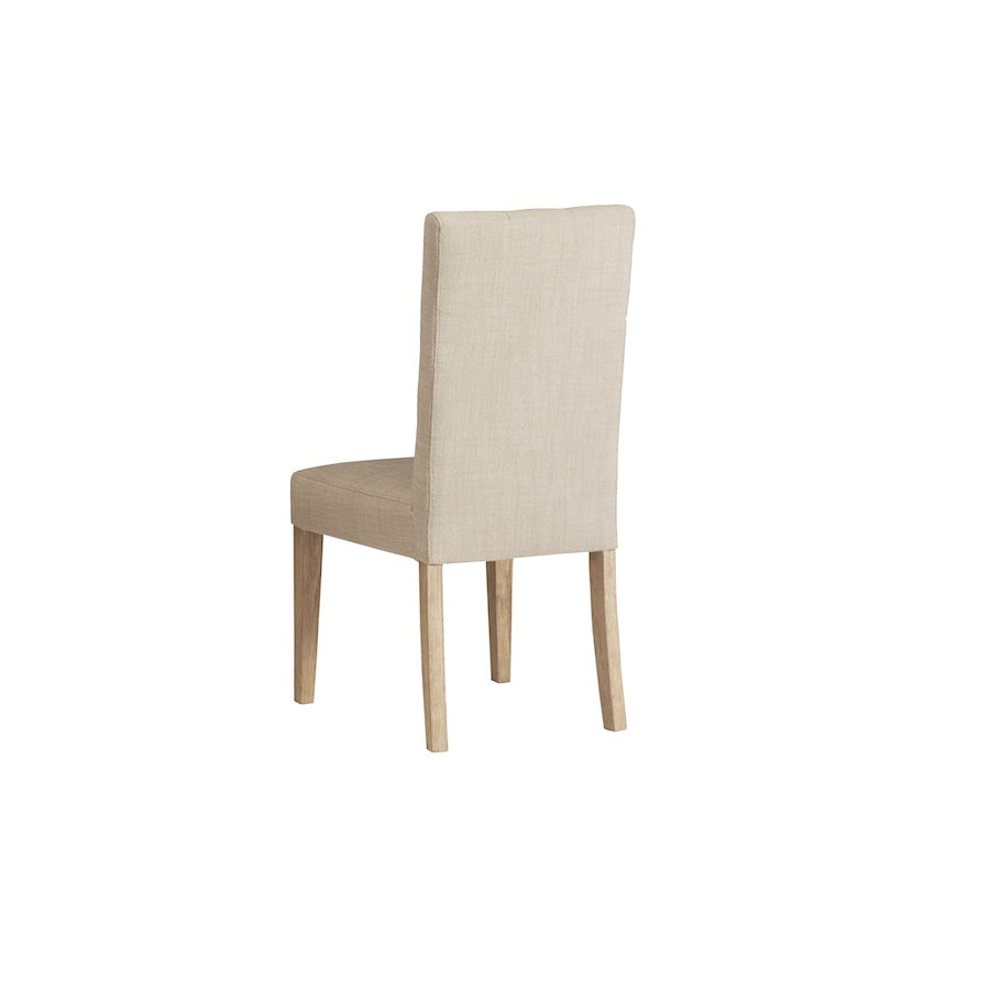 Backview of the American Heritage Port Royal dining stool in White Oak - white background.