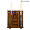 Providence solid-wood pool cue rack by American Heritage finished in Suede.