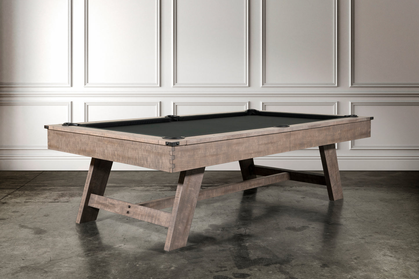 Nixon Hunter Slate Pool Table | Antique Finish with Wood Legs | Dining Top Option