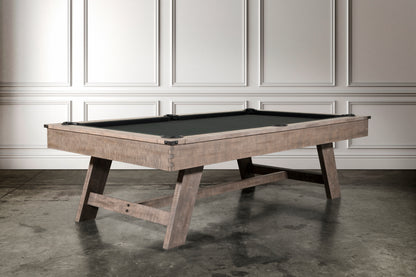 Nixon Hunter Slate Pool Table | Antique Finish with Wood Legs | Dining Top Option