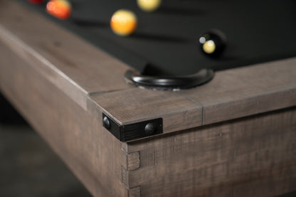 Nixon Hunter Slate Pool Table | Antique Finish with Wood Legs | Dining Top Option