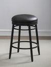 An American Heritage dual height Silvano stool in a Black metal finish.