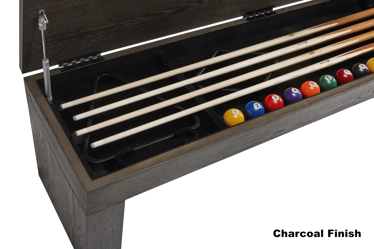 American Heritage Vancouver dining bench in Charcoal finish.