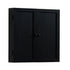 Angled view of the Vienna dartboard cabinet by American Heritage.