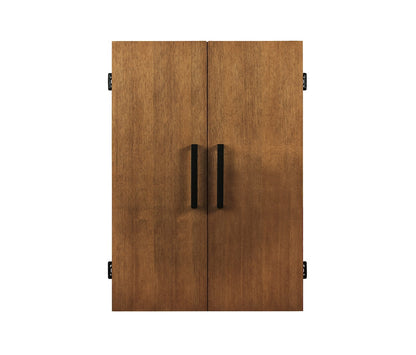 Alta Dartboard cabinet designed by American Heritage - Brushed Walnut wood finish.
