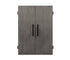 Alta Dartboard cabinet designed by American Heritage - Charcoal wood finish.