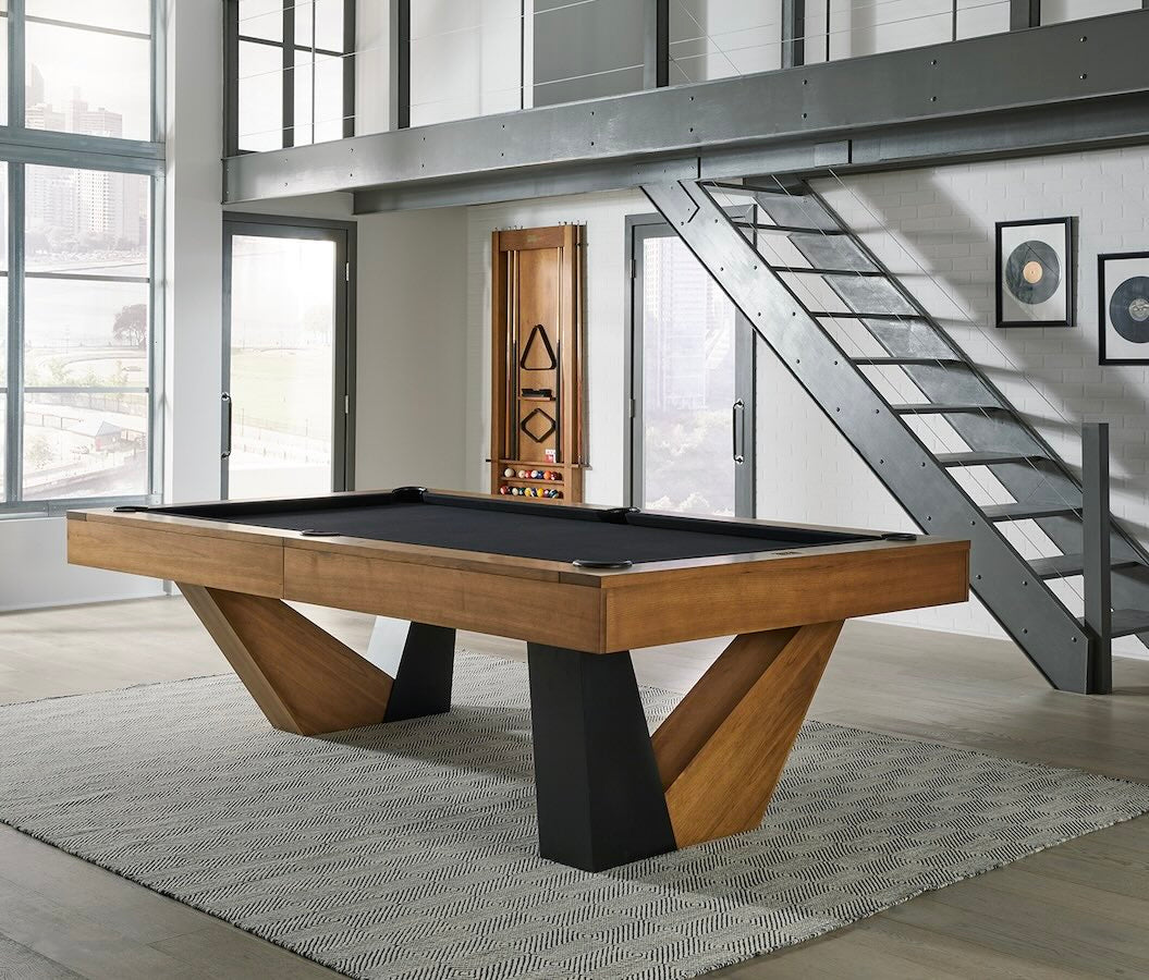Annex 8' Pool Table | Brushed Walnut | American Heritage