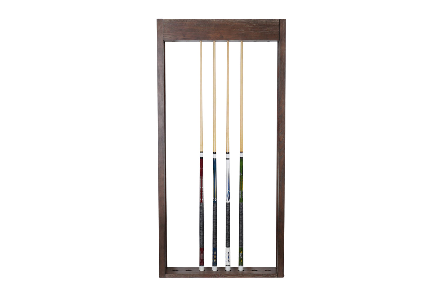 Bryant Wall Rack in Brushed Walnut Finish | Nixon Billiards