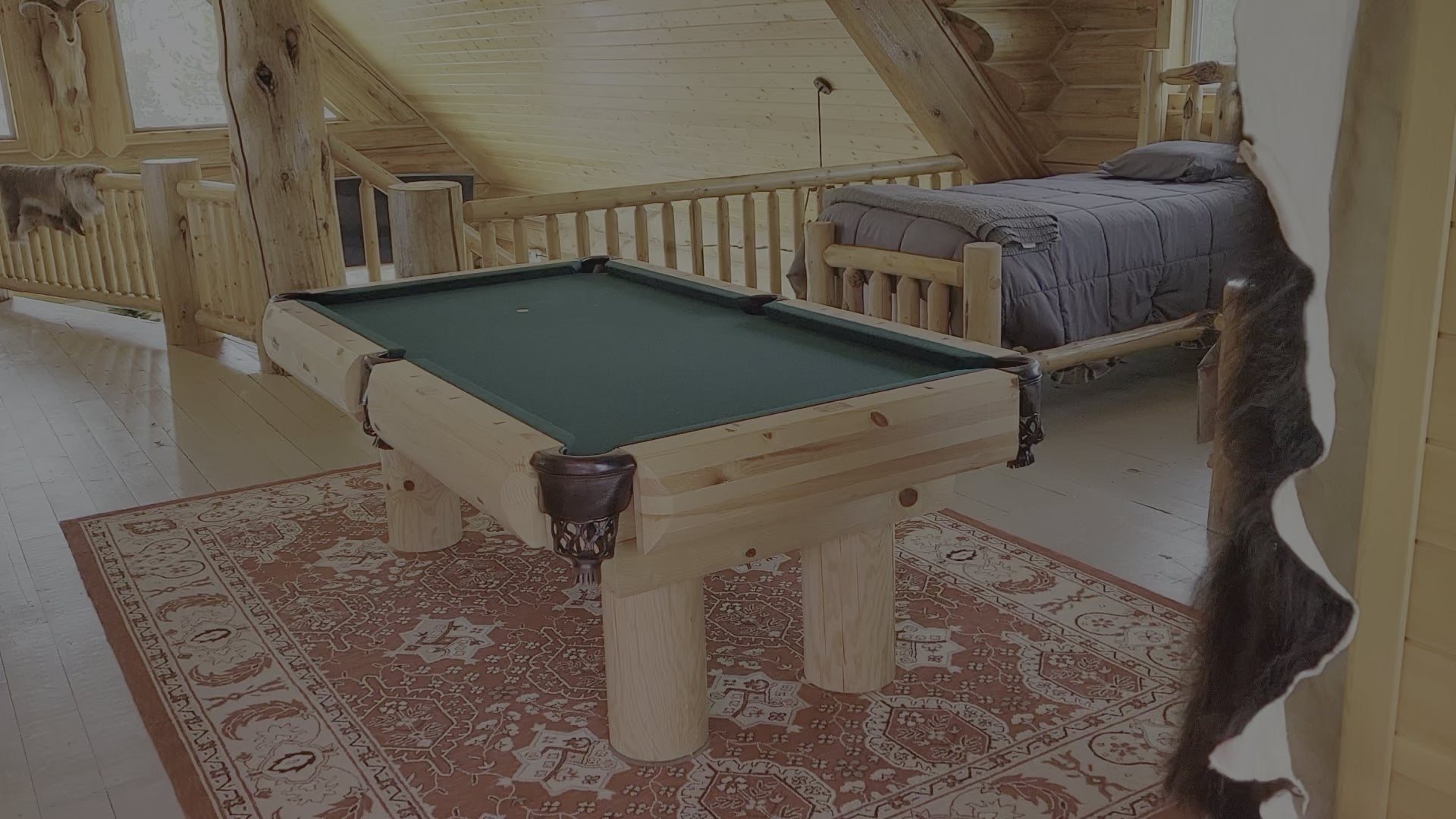 Customer review video of the Ponderosa Pine Billiard Table by Viking Industries