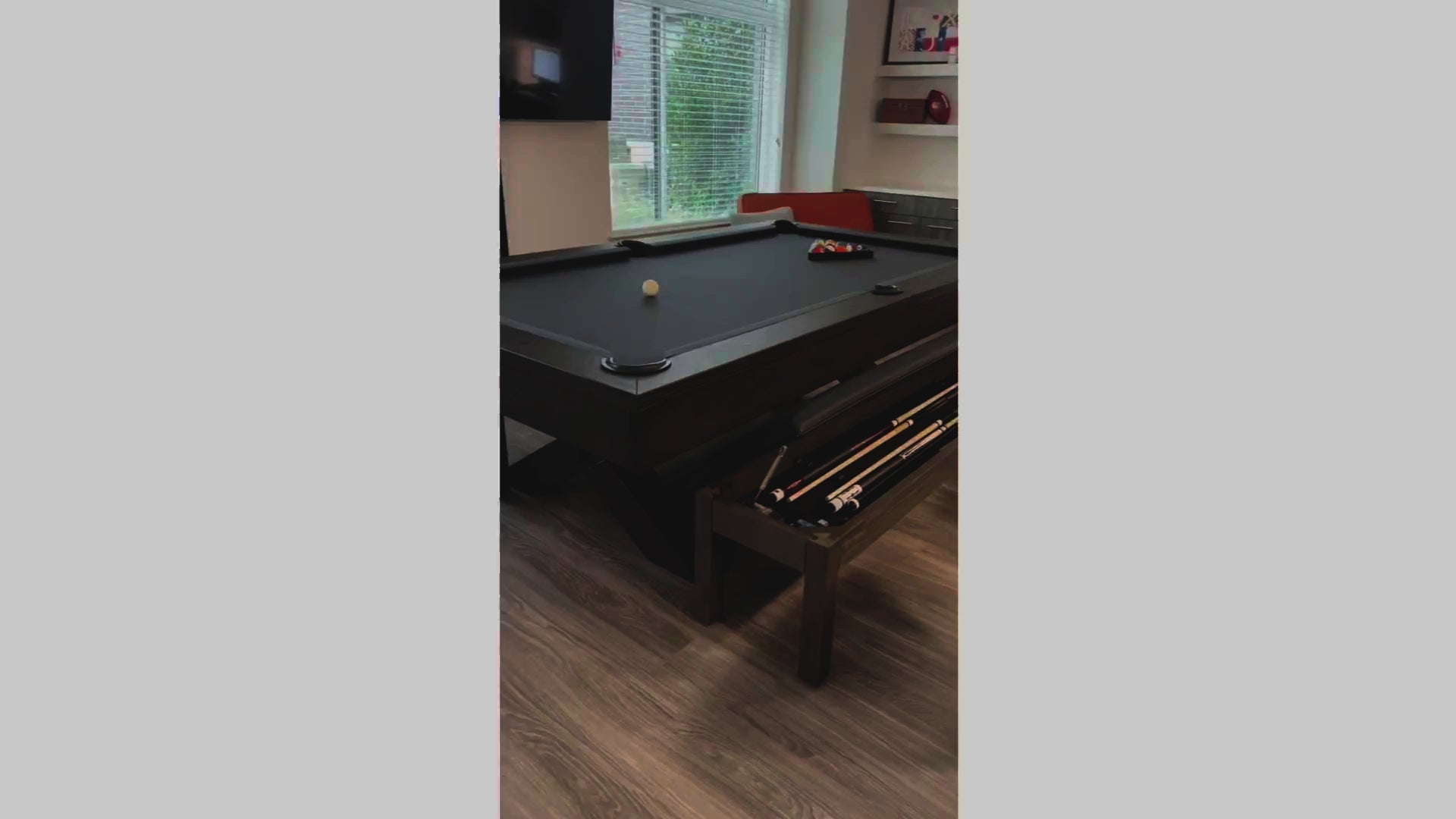 Review of Manhattan slate pool table and dining top.