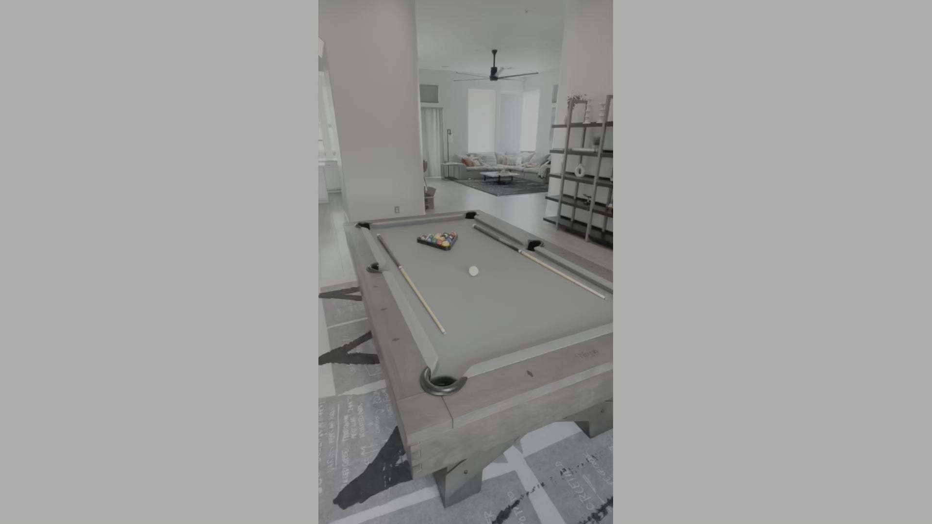 Georgia Slate Pool Table in Grayson Grey Finish | Nixon Billiards