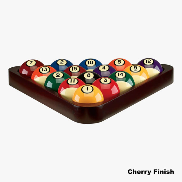 Standard 8-ball billiards rack by American Heritage in Cherry finish