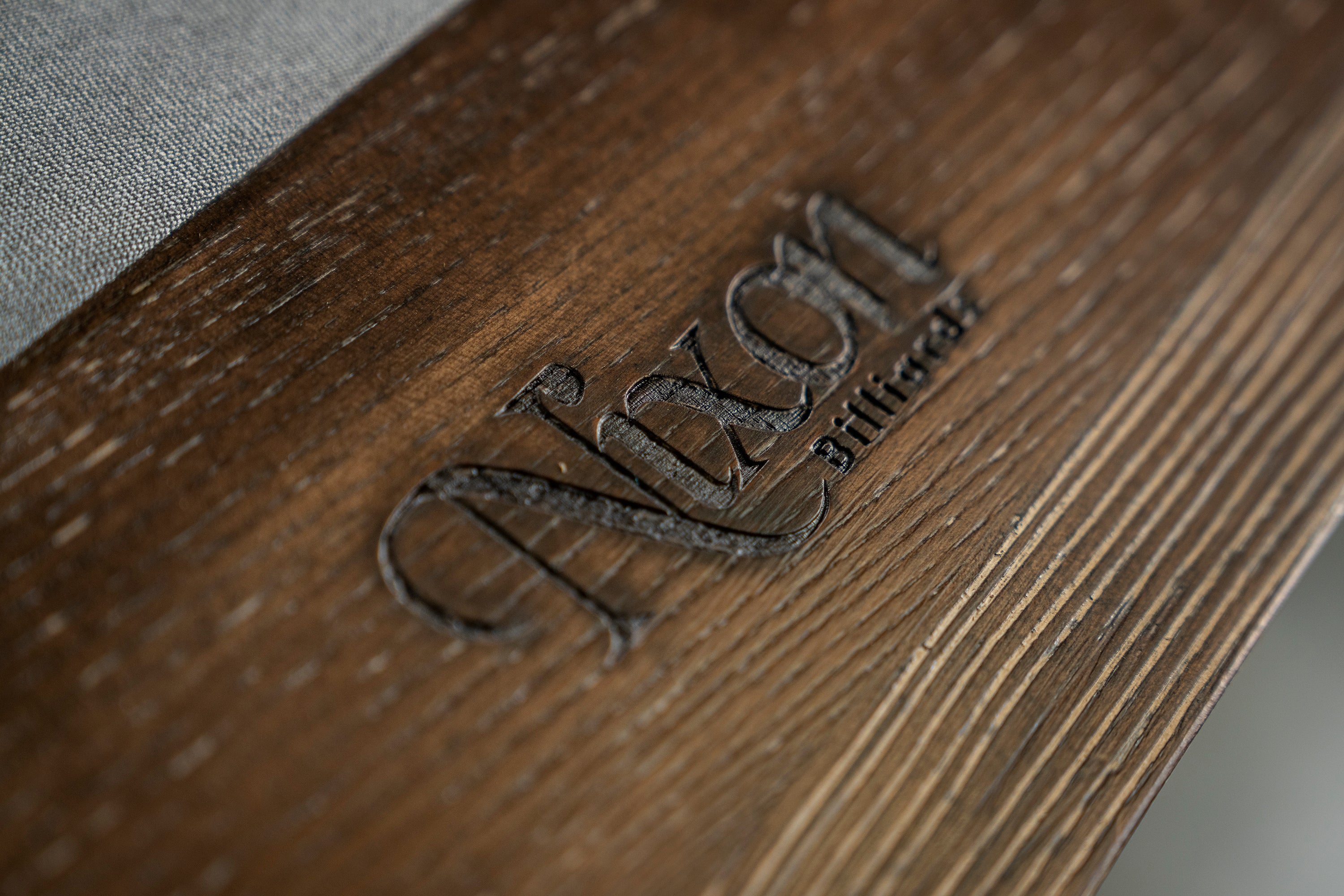 Nixon Hunter Slate Pool Table | Brushed Walnut with Metal Legs | Dining Top Option