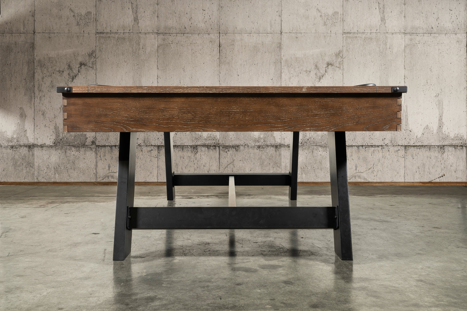 Nixon Hunter Slate Pool Table | Brushed Walnut with Metal Legs | Dining Top Option