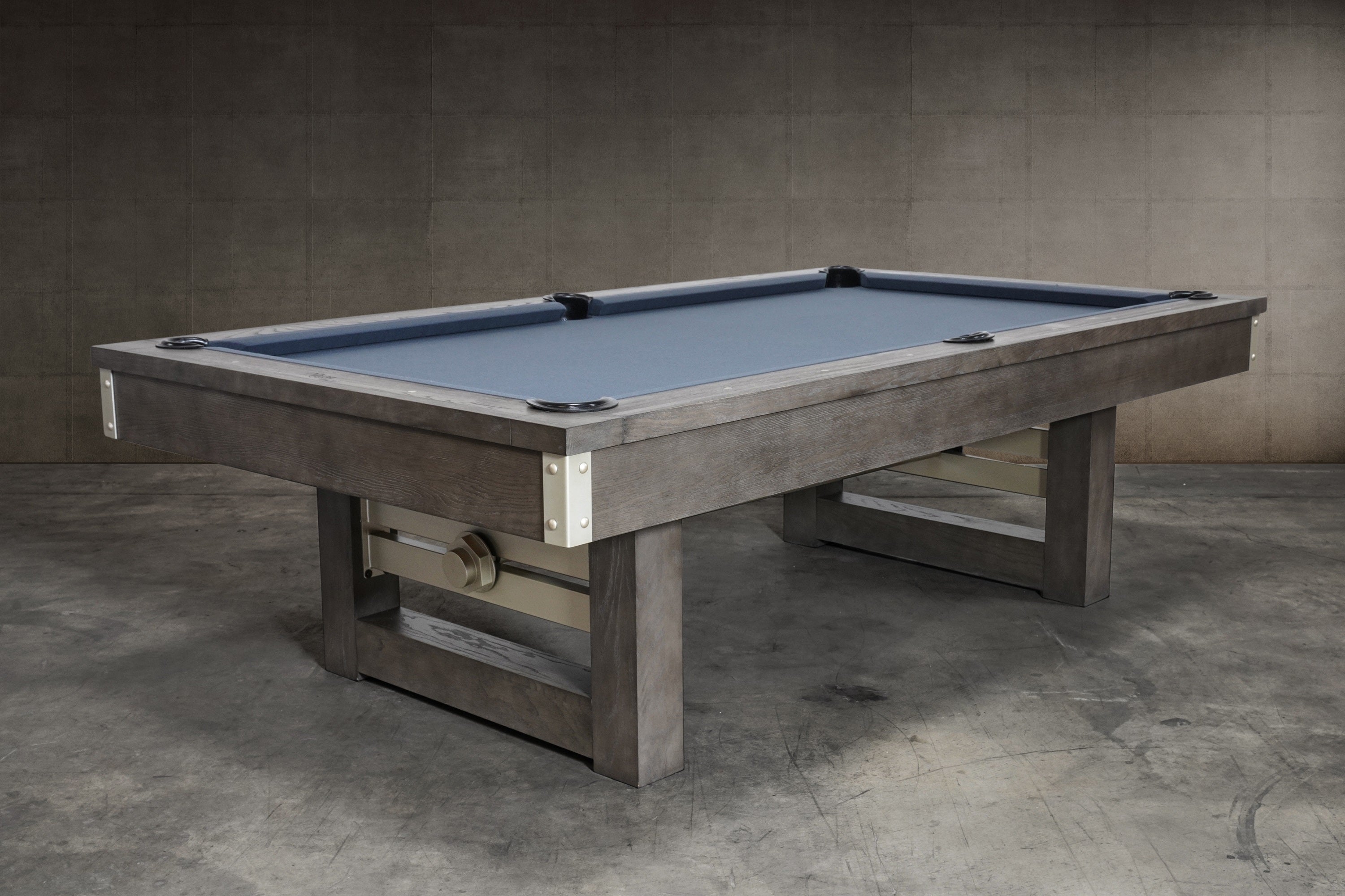 Nixon Billiards Bryant Slate Pool Table in Grayson Grey Finish