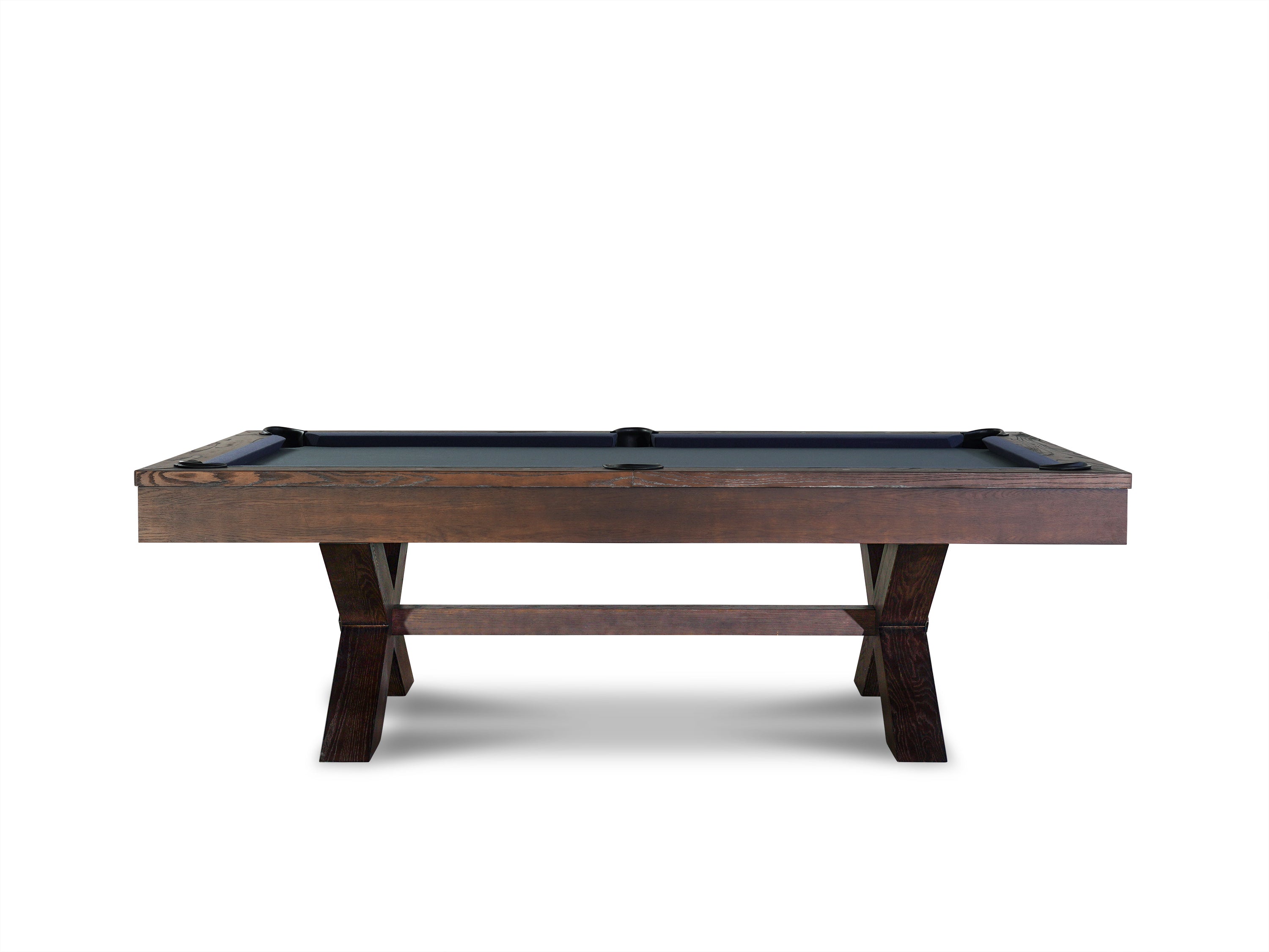 Isabella Manhattan Slate Pool Table In Brownwash |  Includes Premium Accessory Kit | Optional Dining Top