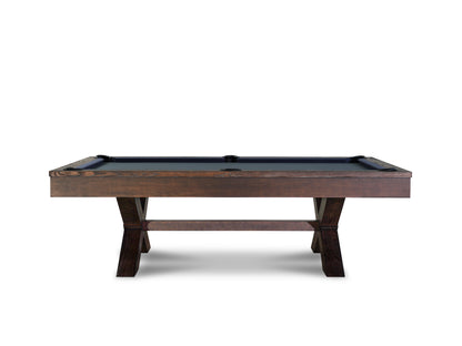 Isabella Manhattan Slate Pool Table In Brownwash |  Includes Premium Accessory Kit | Optional Dining Top