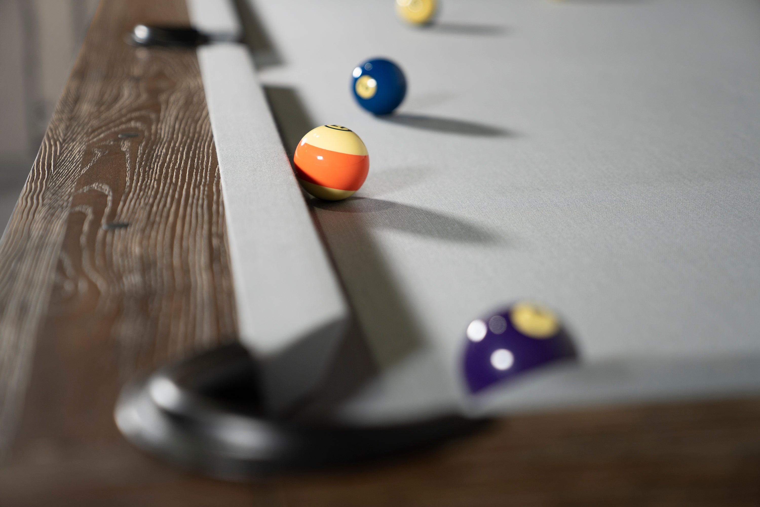 Nixon Hunter Slate Pool Table | Antique Finish with Metal Legs | Dining Top Option