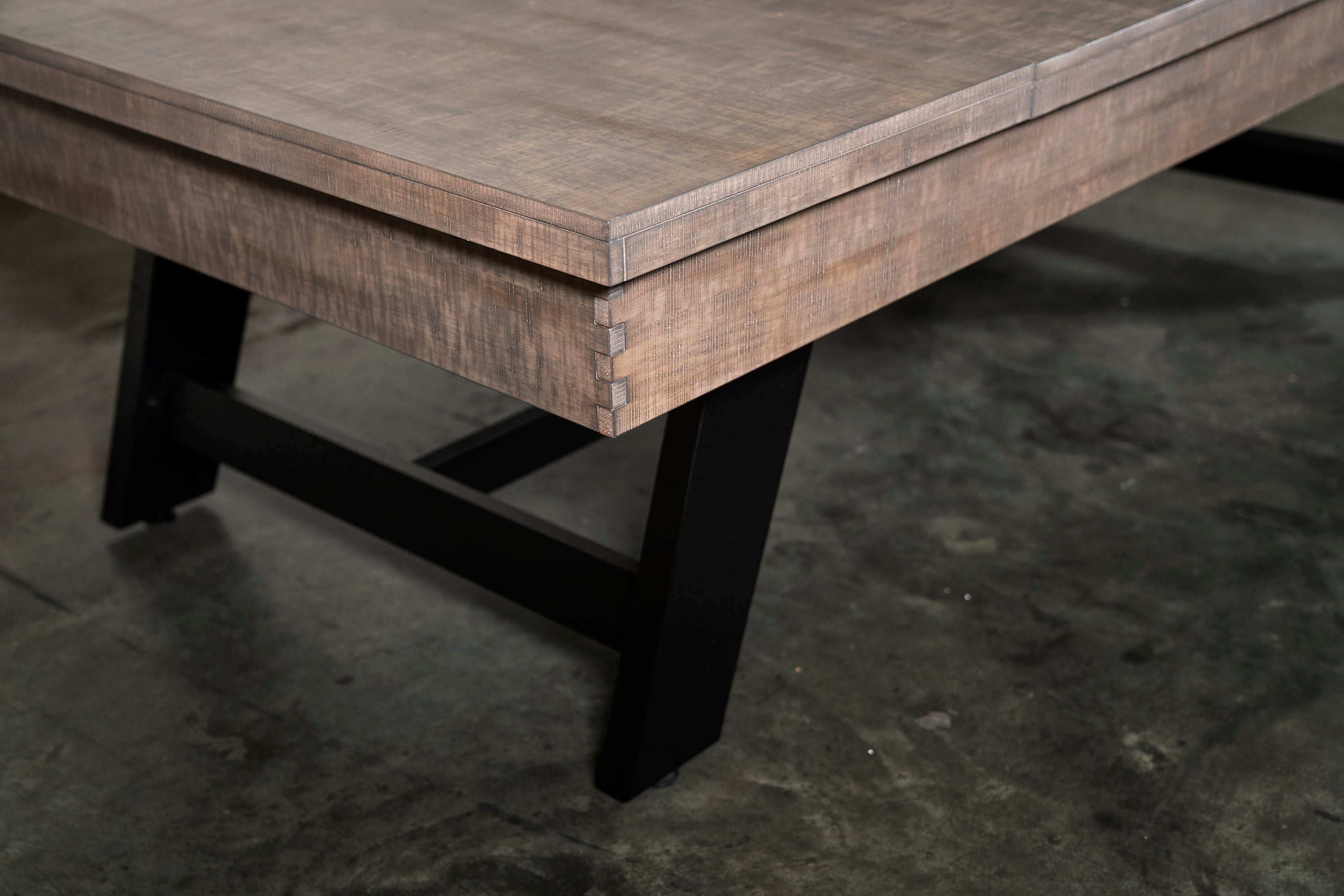 Nixon Hunter Slate Pool Table | Antique Finish with Metal Legs | Dining Top Option