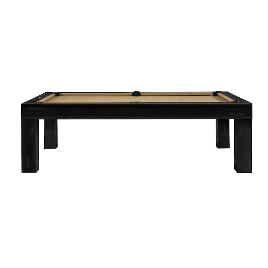 An Alta slate billiard table in a Peppercorn finish with khaki felt designed by American Heritage.