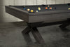 Iron Smyth Crossbones 8' Slate Pool Table in Charcoal with FREE Premium 32-Piece Accessory Kit - The Family Game Room